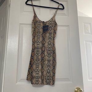 JLUXLABEL Snakeskin mini cami dress